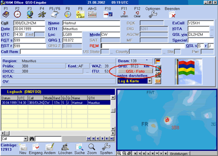 QSO-Eingabefenster